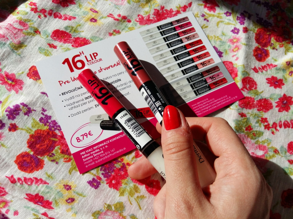 TEST: DERMACOL – 16h lip colour – dlhotrvajúca dvojfázová farba na pery a lesk 2v1