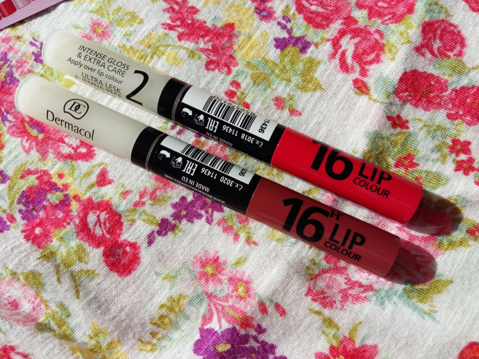 TEST: DERMACOL – 16h lip colour – dlhotrvajúca dvojfázová farba na pery a lesk 2v1