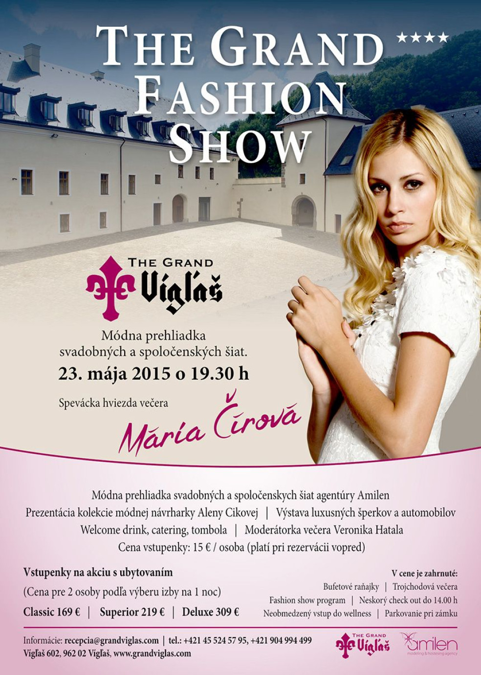 Prvá módna prehliadka The Grand**** Fashion Show na Zámku Vígľaš