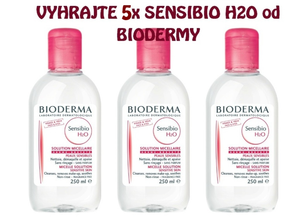 vyhrajte bioderma h2o sensibio