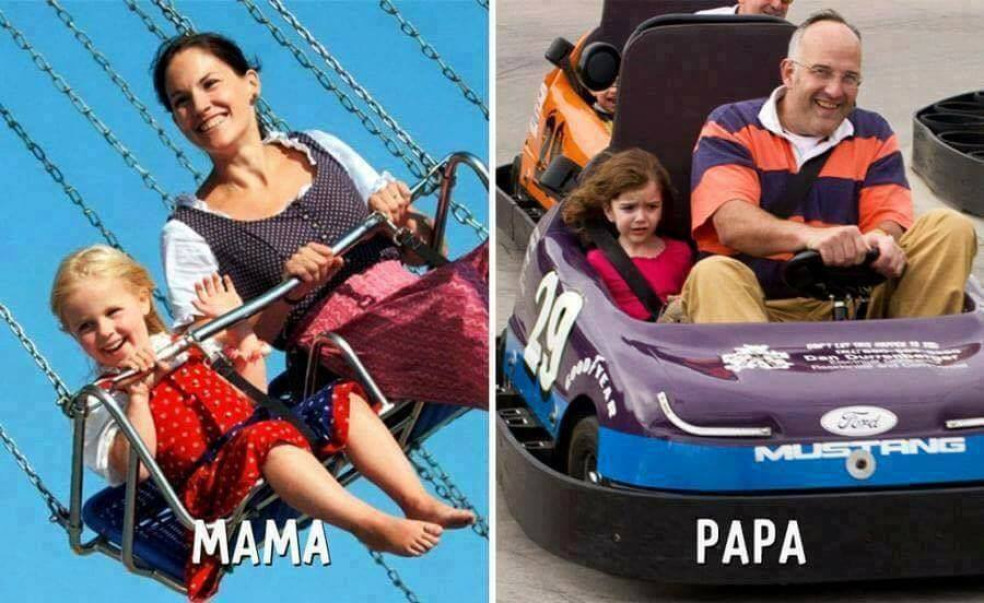 Mama vs. otec: Zábavný park