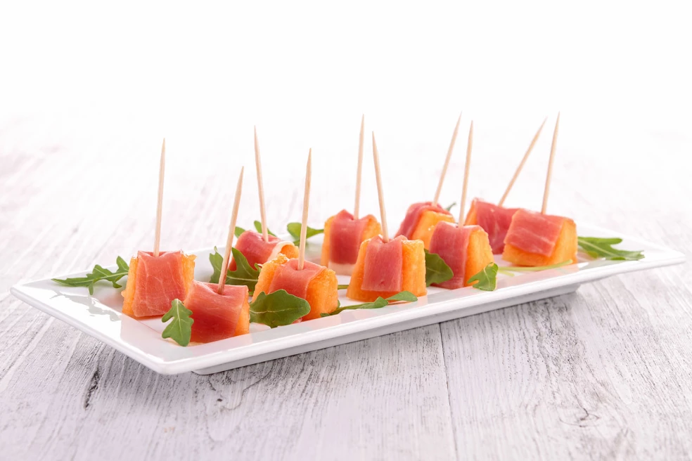 prosciutto s melónom hostia ocenia