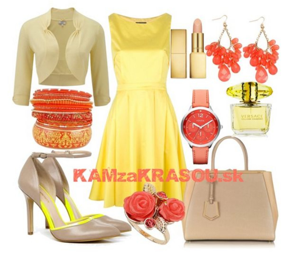 Letné žlté šaty