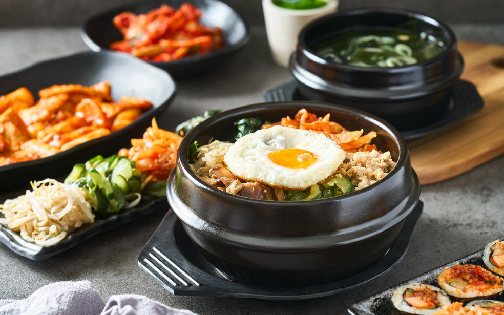 recept na bibimbap