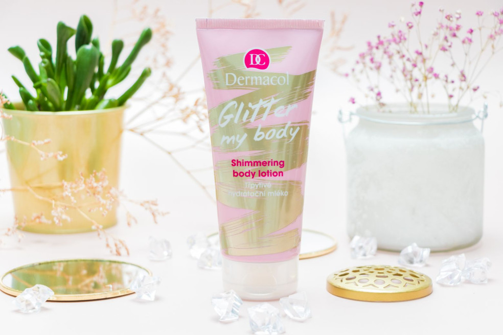 Telové hydratačné mlieko s trblietkami Glitter my body, Dermacol – 4,99 eur/200 ml