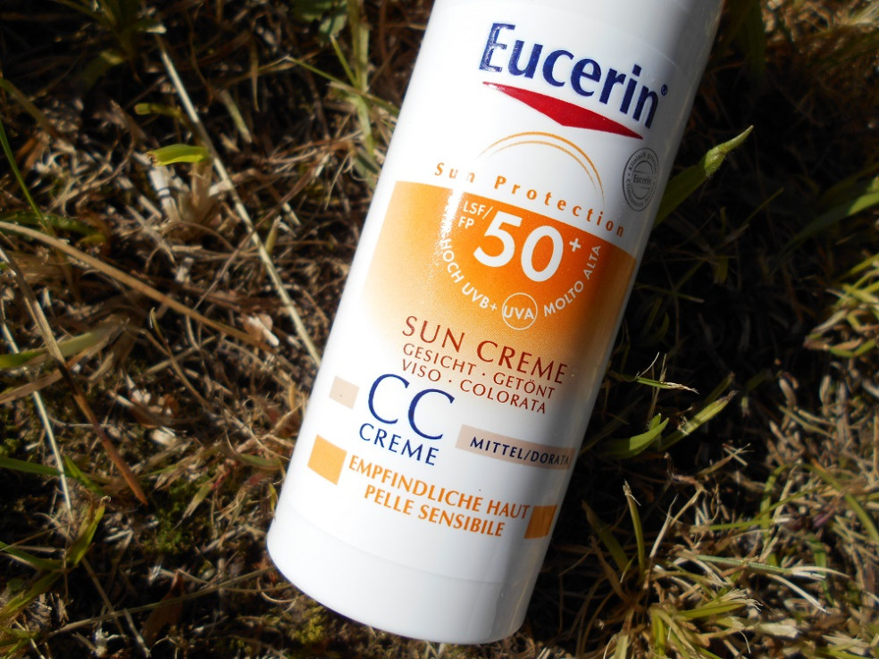 Eucerin CC krém na opaľovanie SPF 50+ stredne tmavý