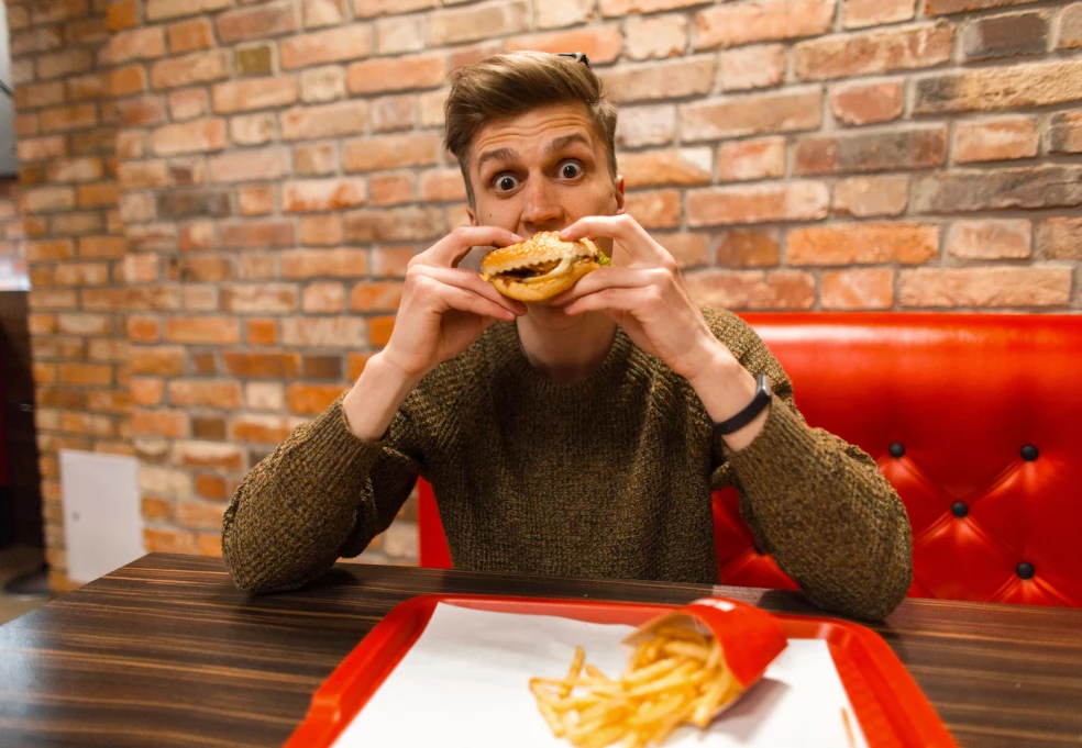 fast food je zlý na erekciu