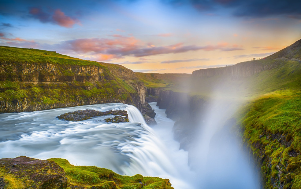 Gullfoss falls Island