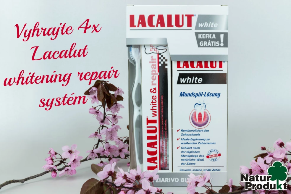 Vyhrajte 4x Lacalut whitening repair systém