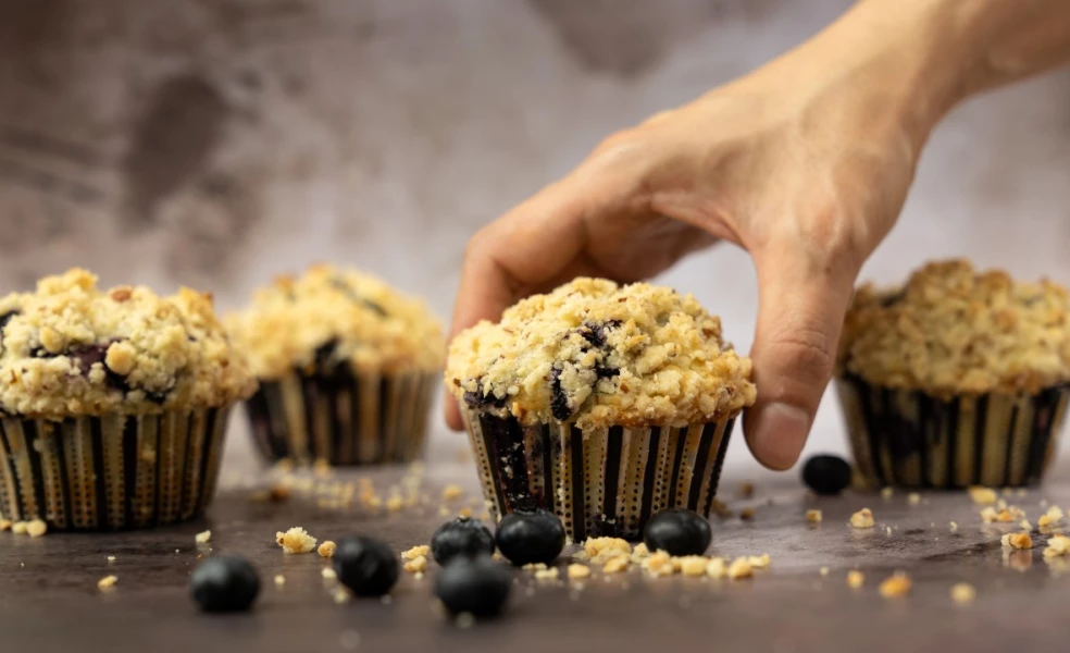Čučoriedkové muffiny