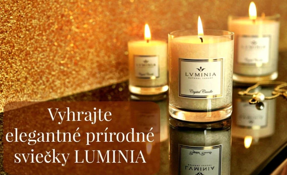 SÚŤAŽ o elegantné prírodné sviečky LUMINIA