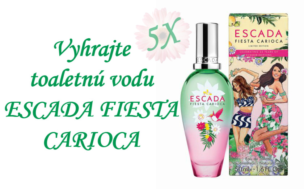 Vyhrajte toaletnú vodu ESCADA FIESTA CARIOCA (30 ml)