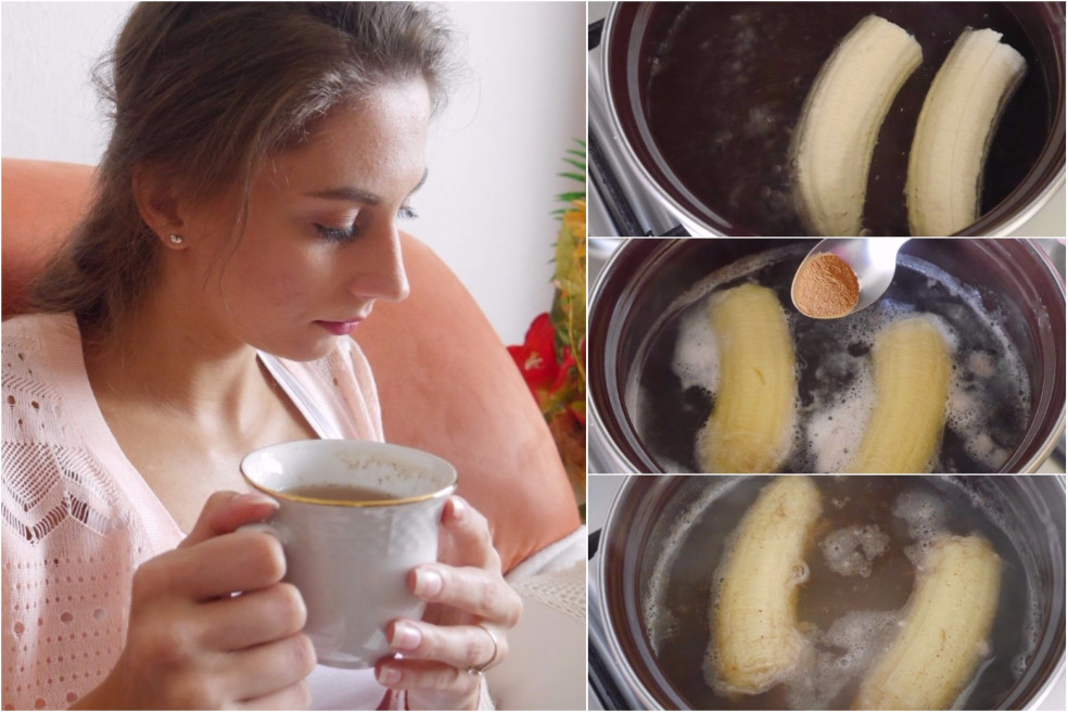 príprava banánového čaju