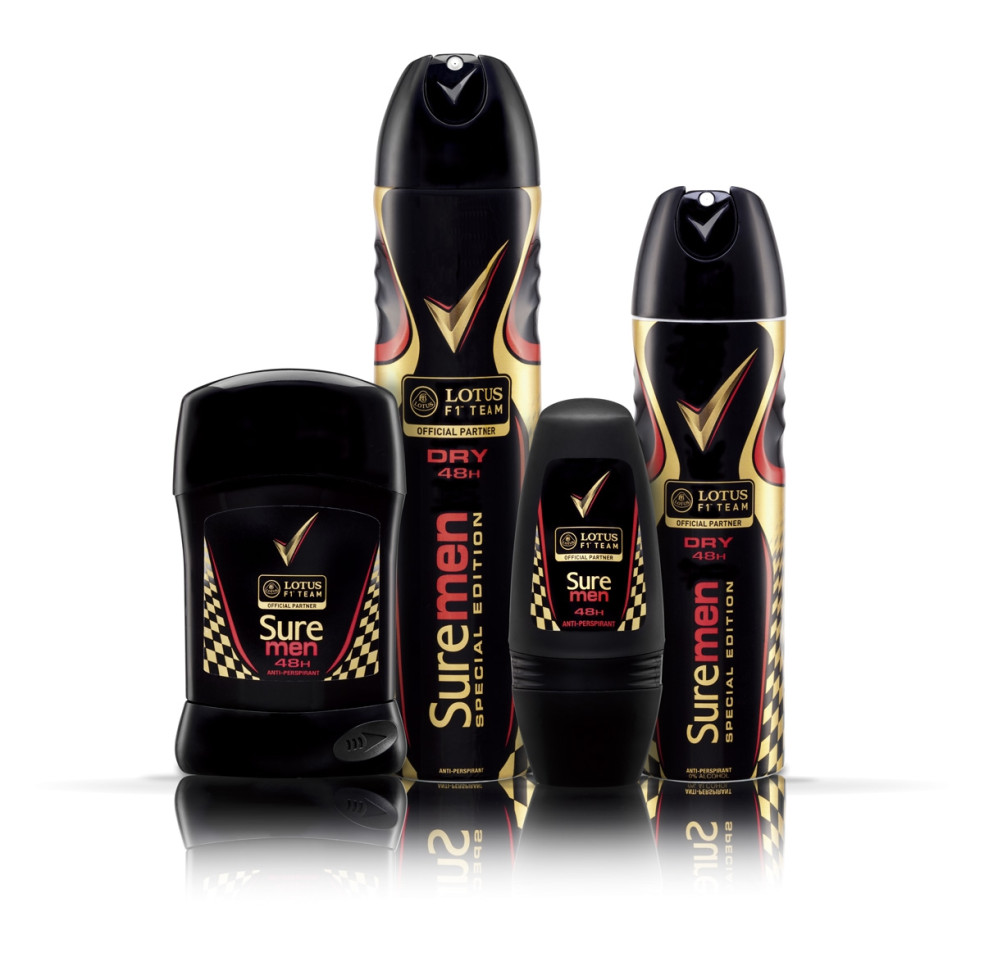 rexona sure men lotus f1 team