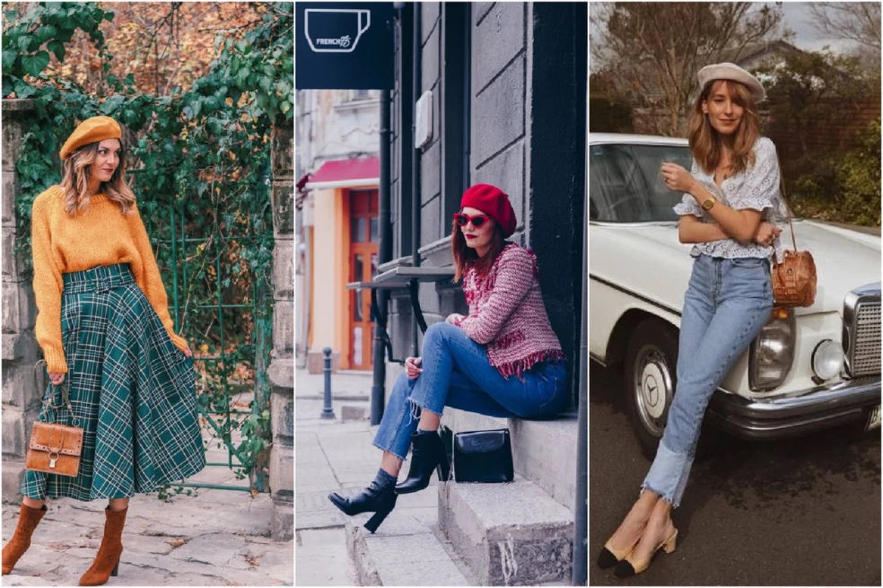 inšpirácie na outfit s baretkou