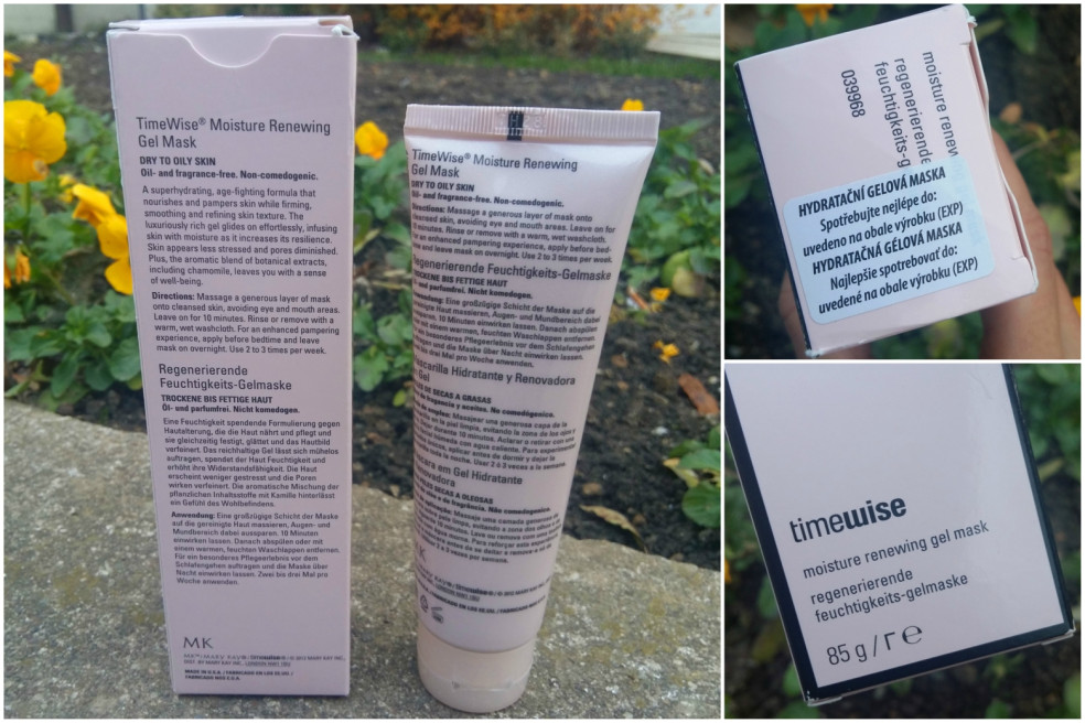 recenzia hydratačnej gélovej masky Mary Kay