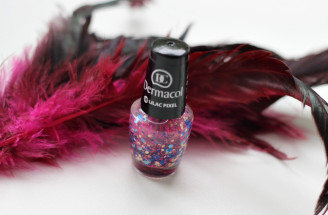TEST: Dermacol - lak na nechty s  efektom - Lilac Pixel