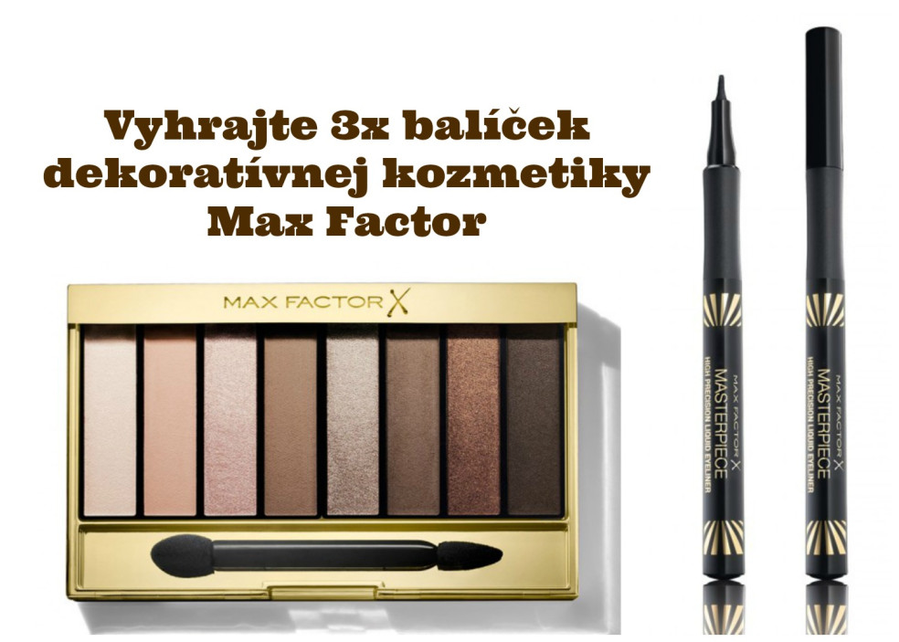 vyhrajte 3x balíček dekoratívnej kozmetiky Max Factor