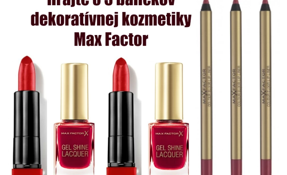 Hrajte o 5 balíčkov dekoratívnej kozmetiky Max Factor