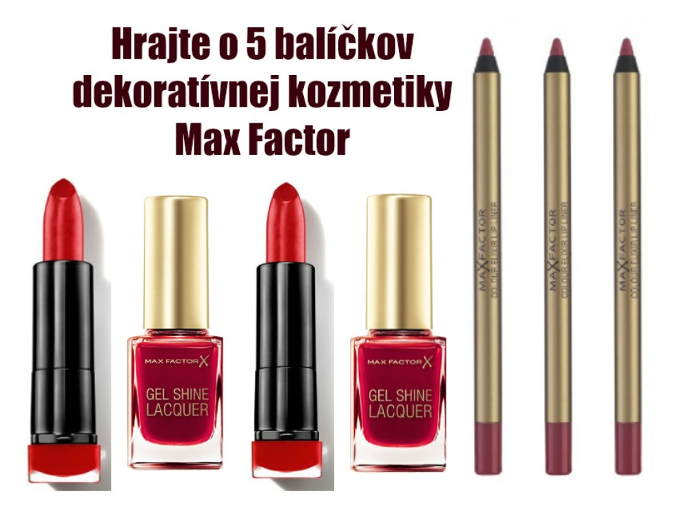 Hrajte o 5 balíčkov dekoratívnej kozmetiky Max Factor