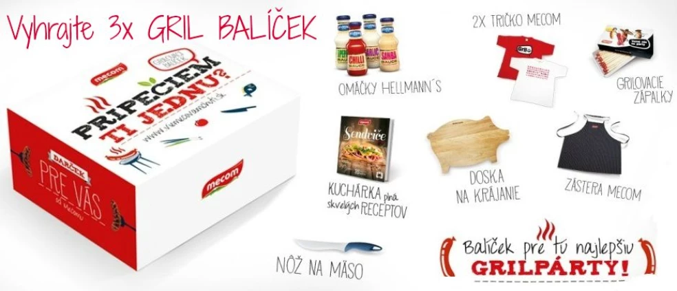 yhrajte 3 gril party balicky v hodnote 60eur od mecomu
