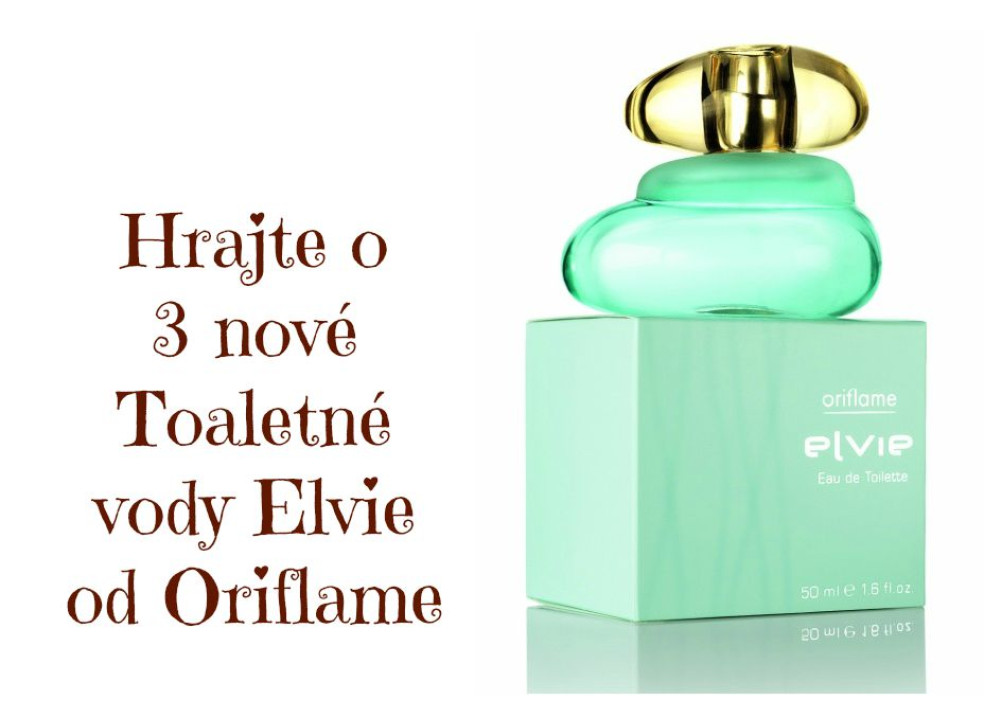 súťaž o toaletnú vodu Elvie od Oriflame