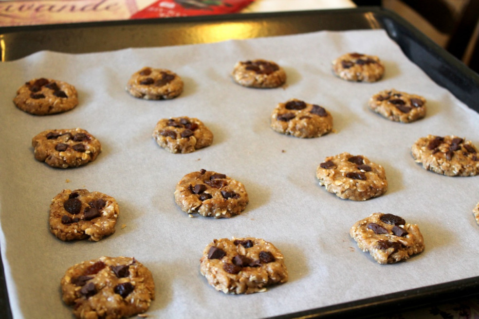 fit cookies, ovsené cookies, špaldové cookies, zdravé cookies