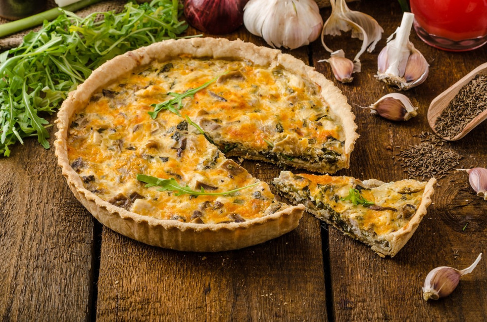 špenátový quiche