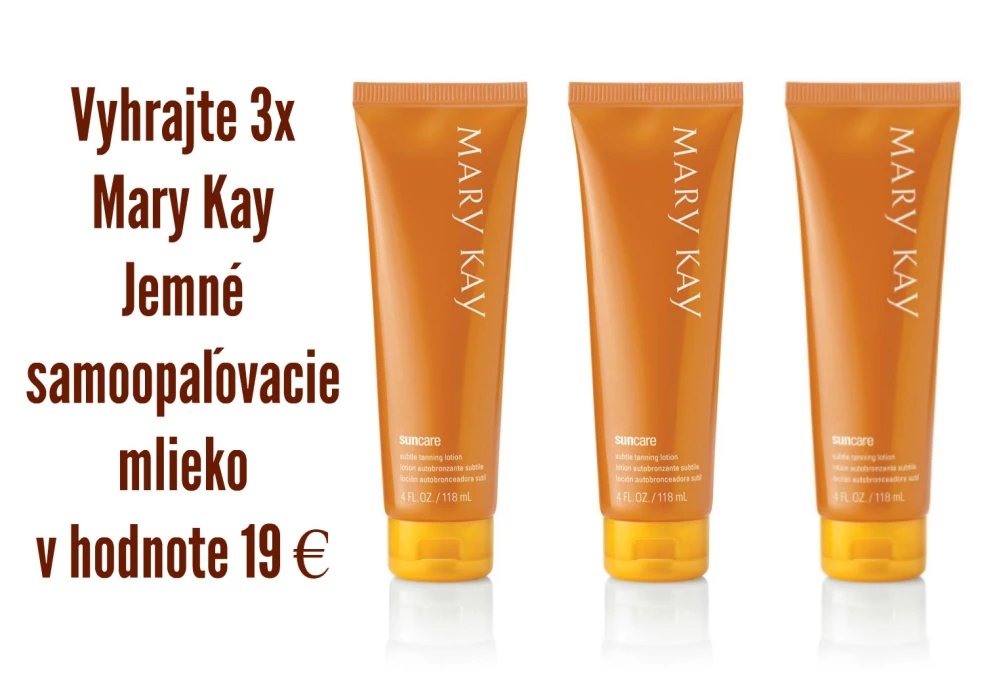 Hrajte o 3 x Mary Kay® Jemné samoopaľovacie mlieko v hodnote 19 €