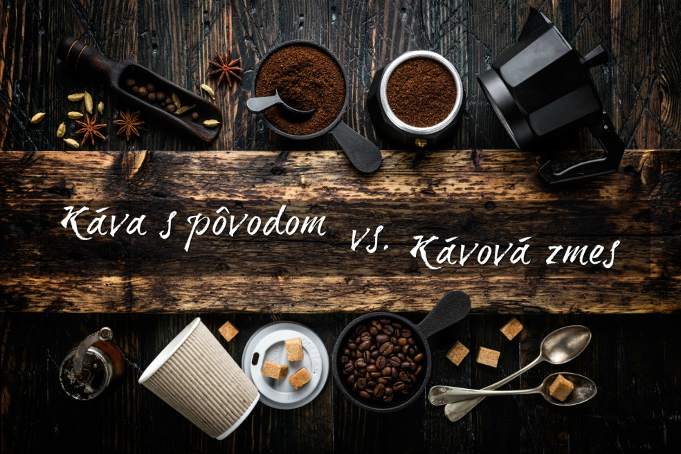 káva s pôvodom vs kávová zmes