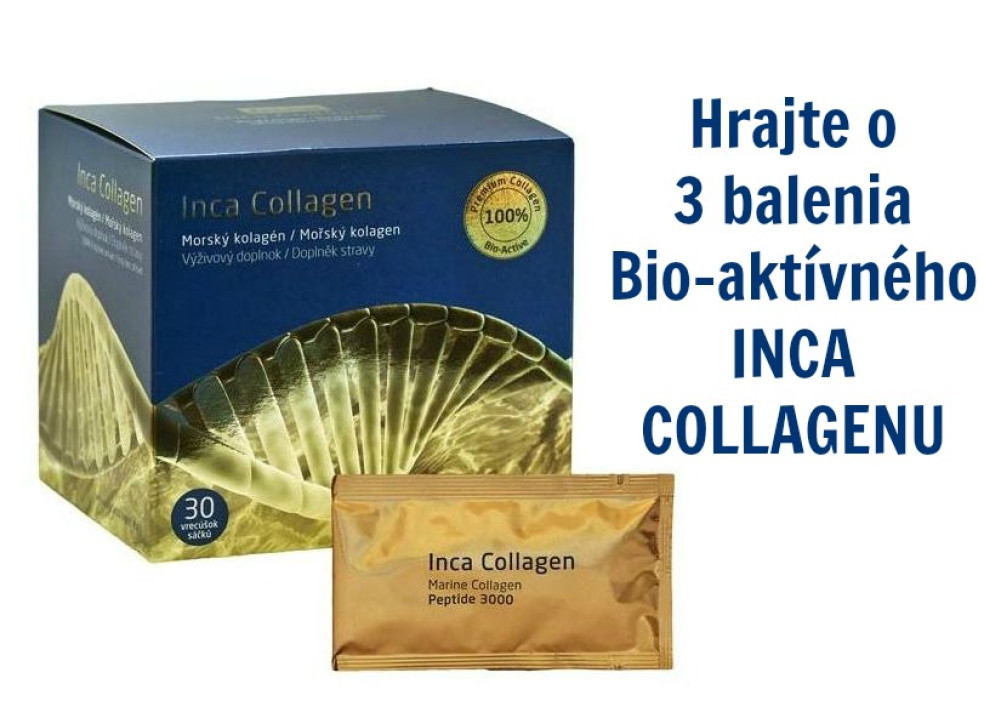 Hrajte o 3 balenia Bio-aktívného INCA COLLAGENU