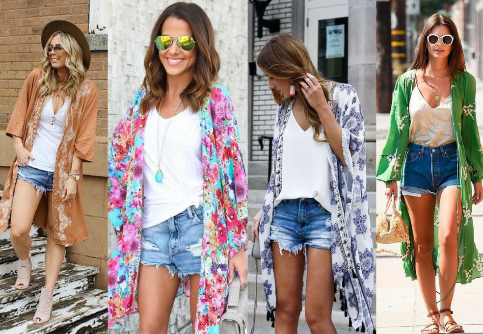 kimono a šortky