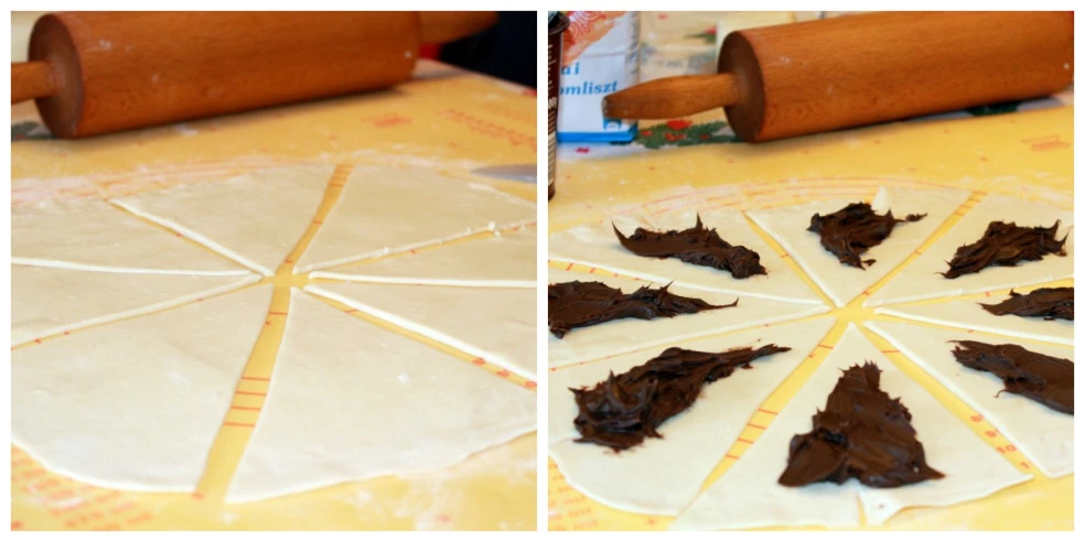 čokoládový croissant