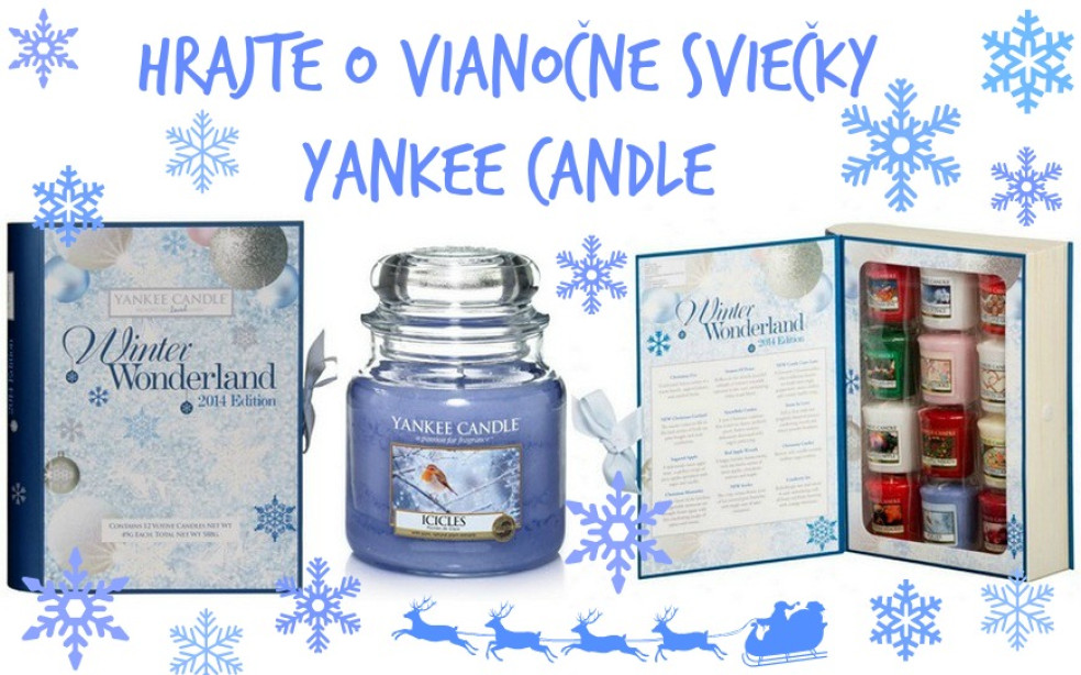 súťaž o vianočnú knihu sviečok yankee candle