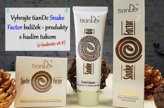 Hrajte o 3 balíčky tianDe Snake Factor - produkty s hadím tukom