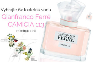 Vyhrajte 6x toaletnú vodu Gianfranco Ferré CAMICIA 113
