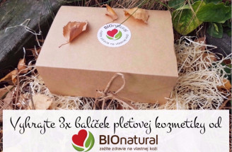 Vyhrajte 3x balíček pleťovej kozmetiky od BIOnatural (v hodnote 21 €)