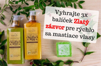 Vyhrajte 3x balíček Zlatý zázvor - pre rýchlo sa mastiace vlasy