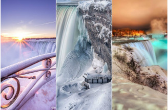 Zamrznuté Niagarské vodopády ti vyrazia dych!