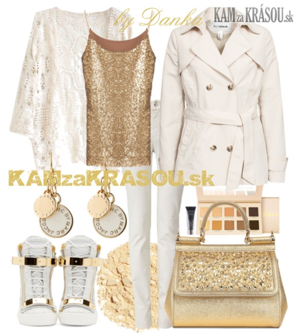 gold-and-white