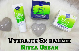 Vyhrajte 5x balíček Nivea Urban - denný krém, nočný krém a masku