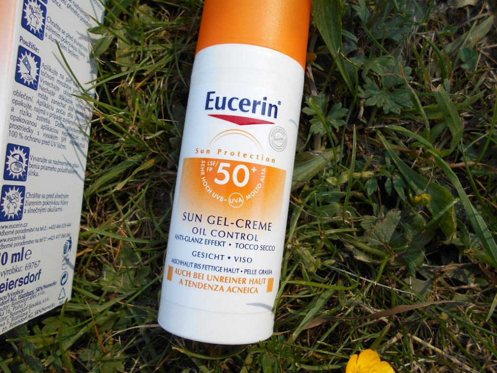 Eucerin Ochranný krémový gél na opaľovanie na tvár Oil Control SPF 50+