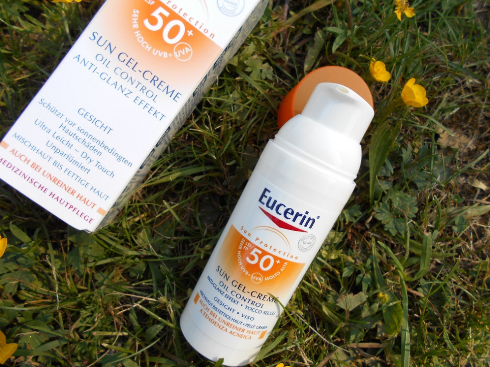 Eucerin Ochranný krémový gél na opaľovanie na tvár Oil Control SPF 50+