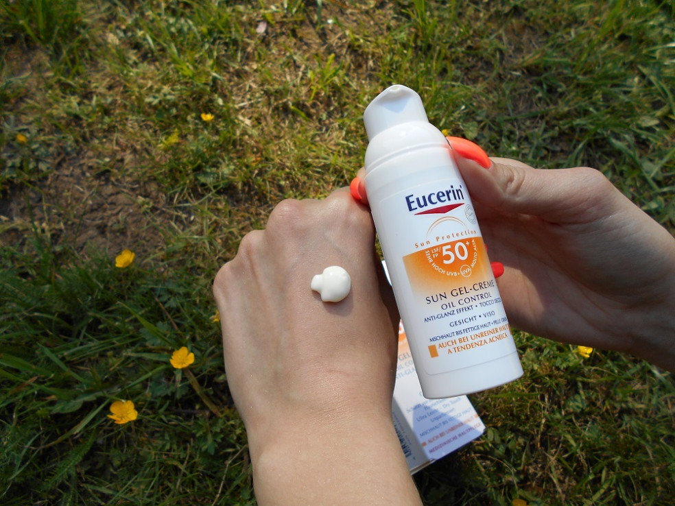 Eucerin Ochranný krémový gél na opaľovanie na tvár Oil Control SPF 50+