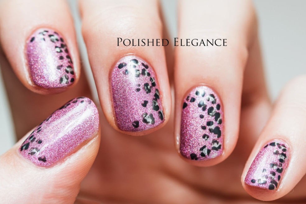 Ružový leopard - nail art tutoriál