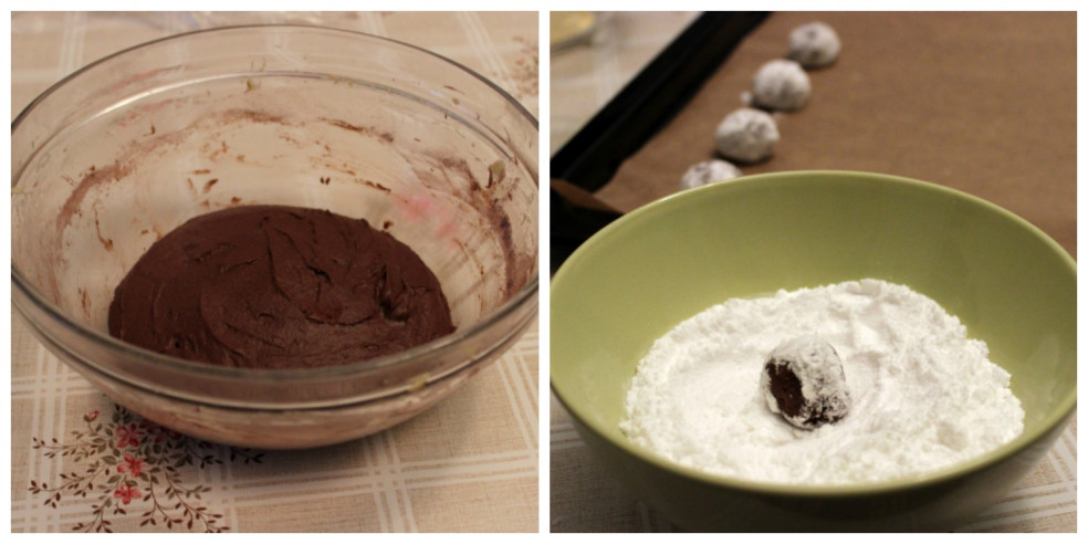 Príprava čokoládových crinkle cookies
