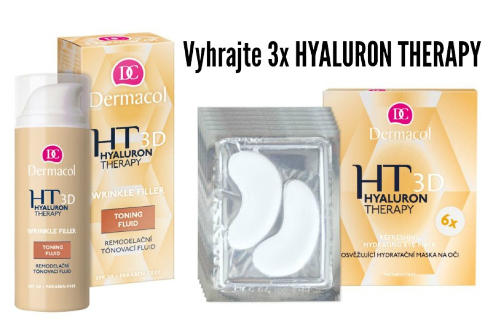 Vyhrajte 3x omladzujúcu starostlivosť HYALURON THERAPY od značky DERMACOL