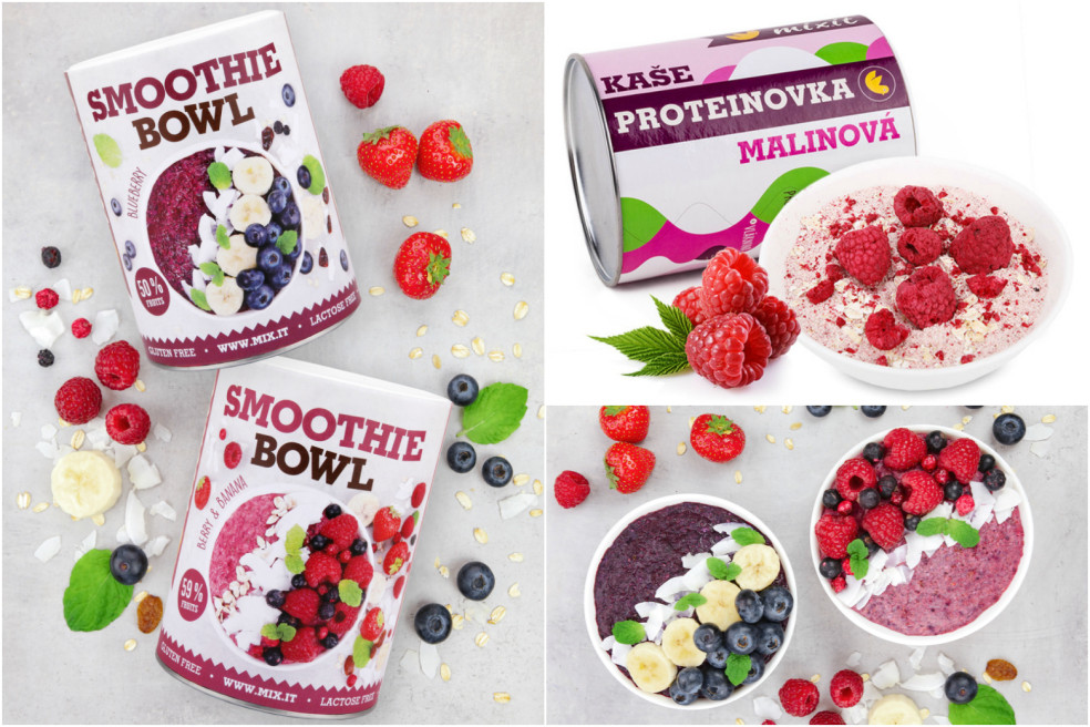 smoothie bowl a raňajková kaša