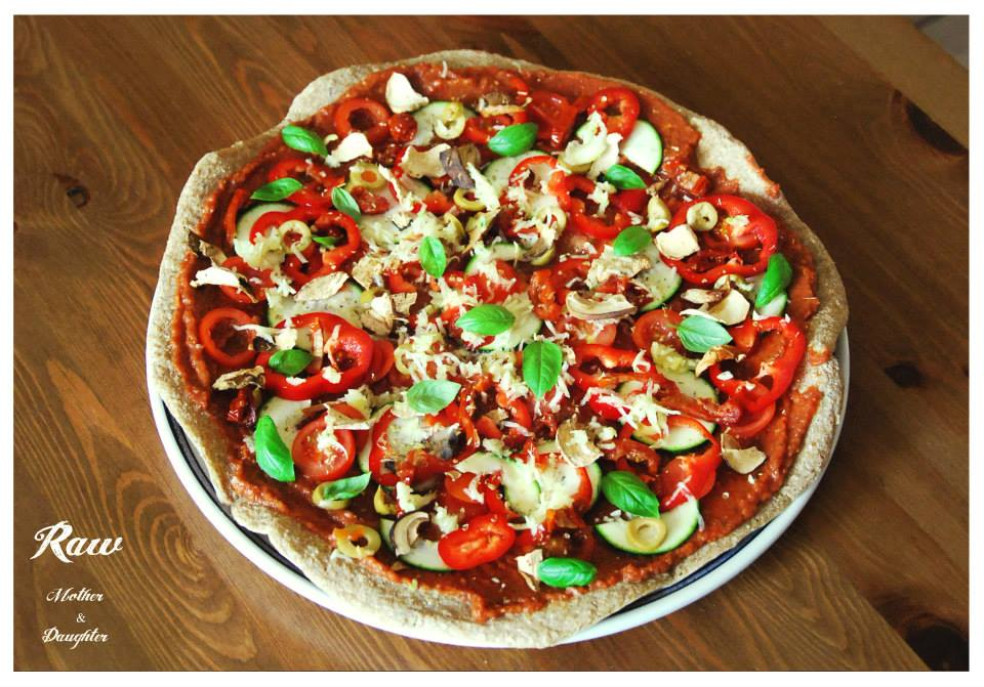raw recept - orechová torta