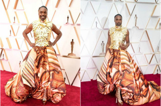 Chlap v ženských šatách?! Billy Porter na červenom koberci ako bájny Fénix!